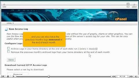 Manage the Raw Access Logs in cPanel | cPanel Raw Access Logs