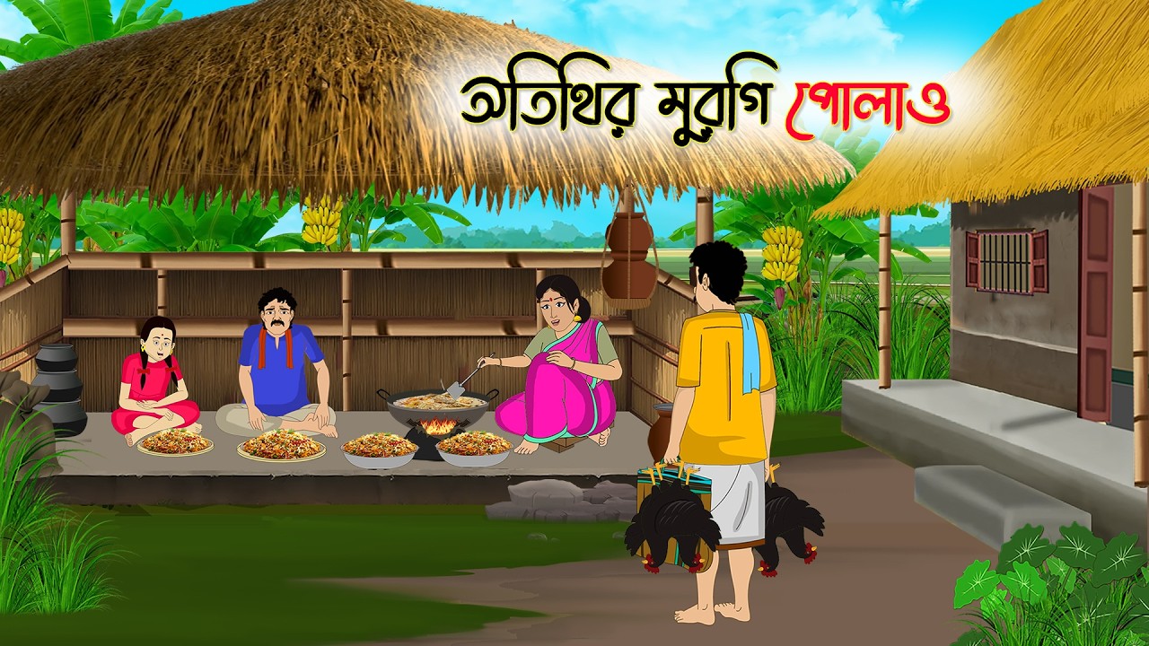 অতিথির মুরগি পোলাও | Bangla Golpo | Thakurmar Jhuli | Rupkothar Cartoon