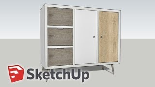 [TUTO Sketchup] Modéliser un meuble à partir d'une photo