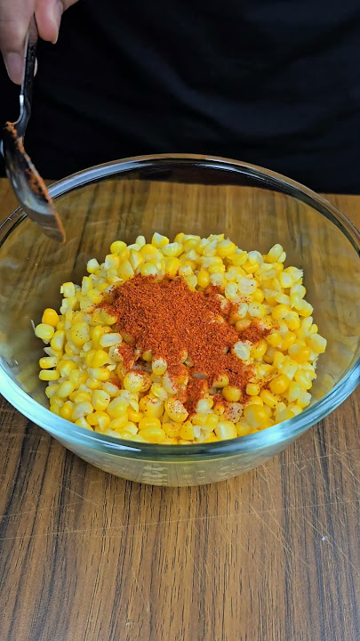 Masala Sweet Corn #asmr #food #corn #recipe #shots