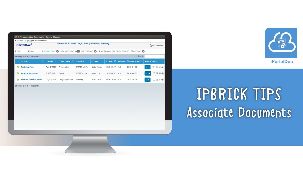 IPBRICK.TIPS - iPortalDoc - Associate Documents - YouTube