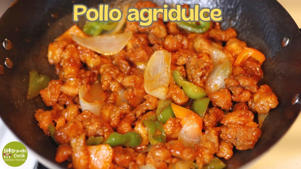 Pollo Agridulce estilo chino | Receta fácil, crujiente y casera