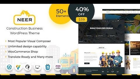 Neer - Construction & Architecture WordPress Theme Installation