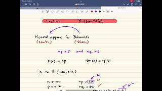S2 9709 | LEC 002 A | POISSON DISTRIBUTION :  APPROXIMATION TO BINOMIAL