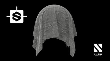 TIMELAPSE | Substance Designer Tutorial | Cloth fabric