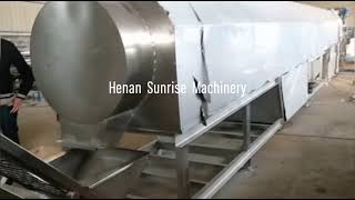 automatic sesame bean soybean washing cleaning drying cooling machine