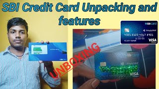 SBI CREDIT CARD UNBOXING/UNPACKING AND FEATURES SBI SIMPLY SAVE CREDIT CARD CARD TO CARD