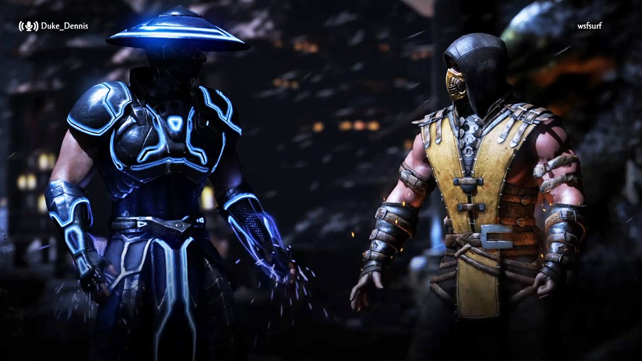 เกมmortal kombat x  New Update  RAIDEN VS SCORPION - MORTAL KOMBAT X ONLINE