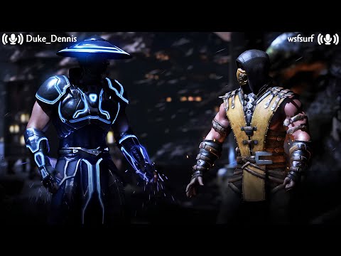 RAIDEN VS SCORPION - MORTAL KOMBAT X ONLINE