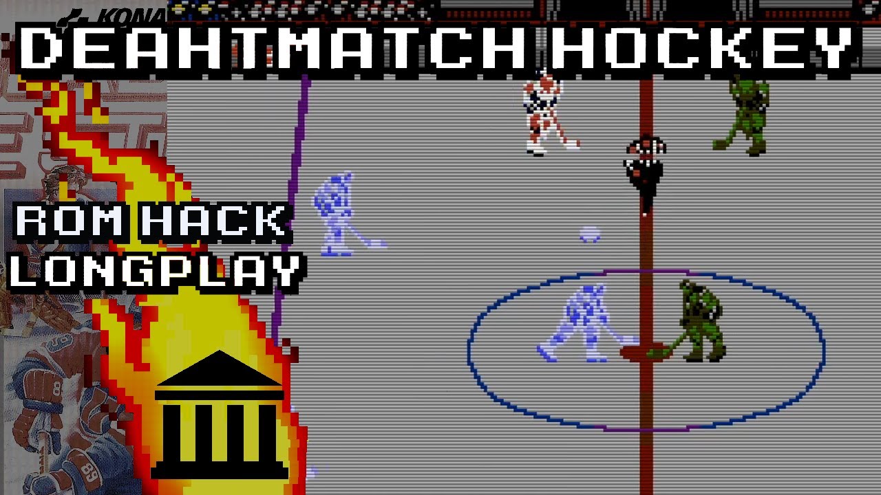 Deathmatch Hockey • Gameplay (Blades of Steel ROM Hack) YouTube