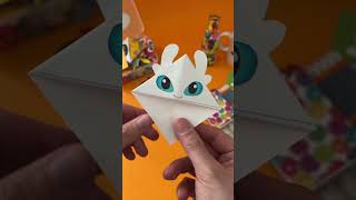 Chimuelo y Furia Luminosa de papel - Origami Fácil (Como entrenar a tu dragón)
