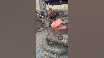 Inside the factory Bearing Forging: Blacksmiths at Work #process #machine #forging #punching #iron