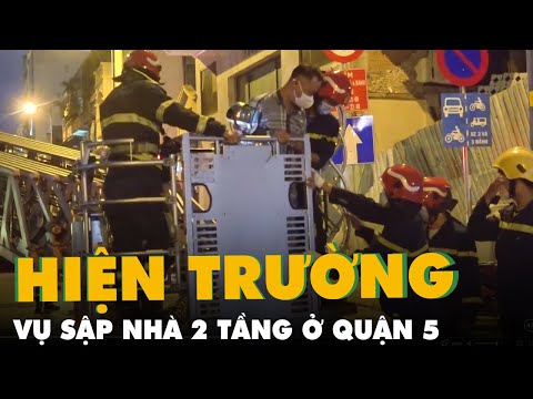 Video Sập nhà 2 tầng ở quận 5, nhiều người may mắn thoát chết - youtube
