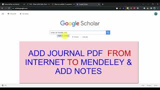 Celebrity Mendeley add pdf journal from internet & add notes #mendeley #referencing Profile