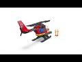 Video: LEGO® 60411 pilsētas ugunsdzēsības helikopters