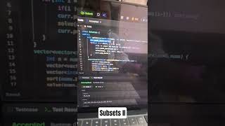 Subsets II #coding #leetcode #striversdesheet #placements #problemsolving #faang #maang #dsa #btech