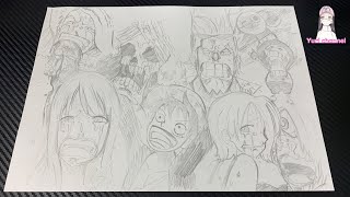 えんぴつでお絵描き】ワンピース 名シーン ONE PIECE Famous scene