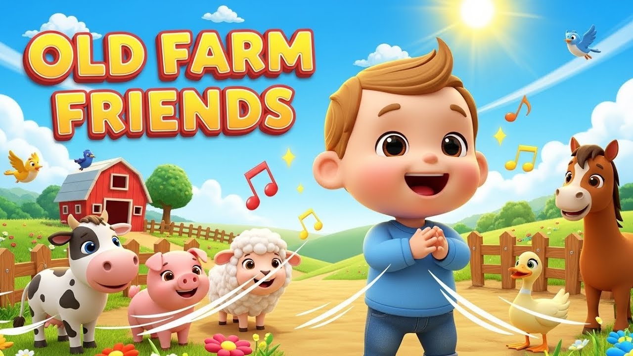 Old Farm Friends | Fun Farm Animal Song for Kids | Nursery Rhyme