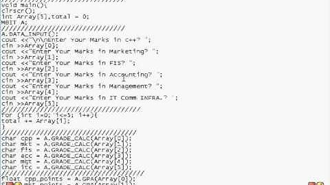 GPA Calculator Program in C++, array