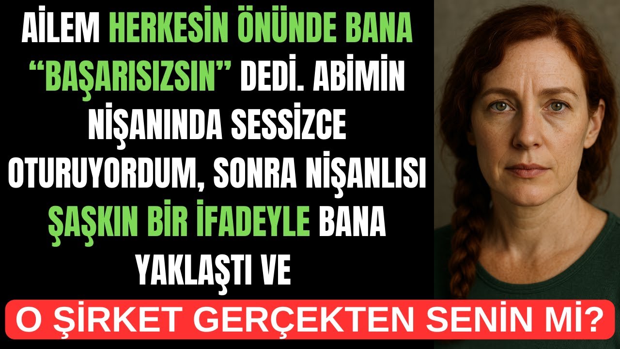 Ailem Bana Başarısızsın Dedi - Sonra Abimin Nişanlısı Bana Baktı ve “Oranın Sahibi Sen Misin?