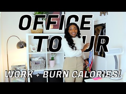 HOME OFFICE TOUR + How I Burn Extra Calories Whilst Working | Scola Dondo