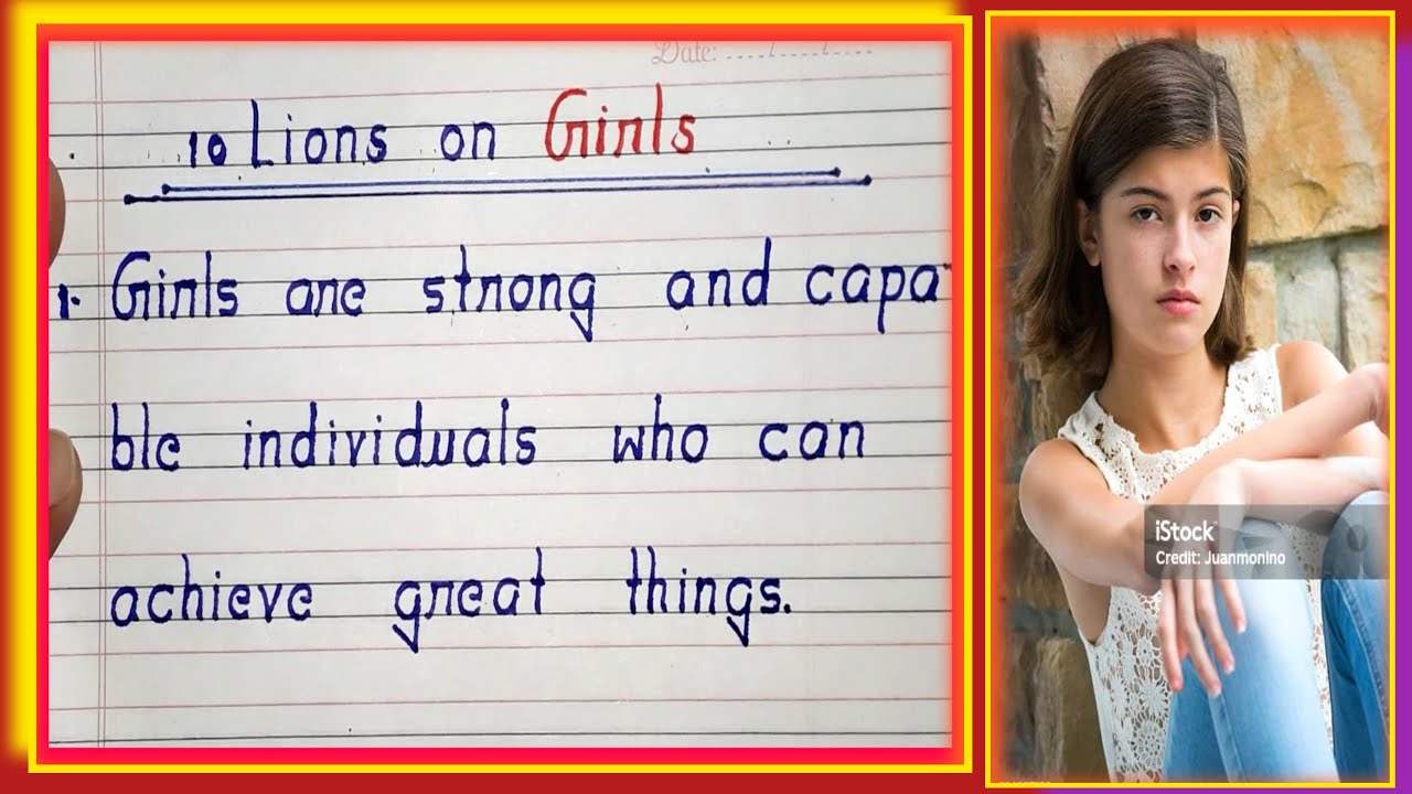 10 Lines on Girls in English | About Girls in English | Essay on Girls | Girls Definition in English