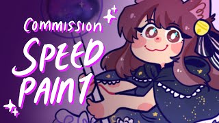 ｡+ﾟ.。♪ Magical girl Commission  | PROCREATE SPEEDPAINT