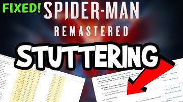 Fix Spiderman Remastered FPS Drops & Stutters (100% FIX)
