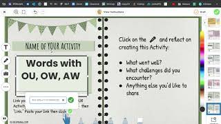 Seesaw - How to Submit "Create Template in Slides & Prepare Student Template in Seesaw" Activity