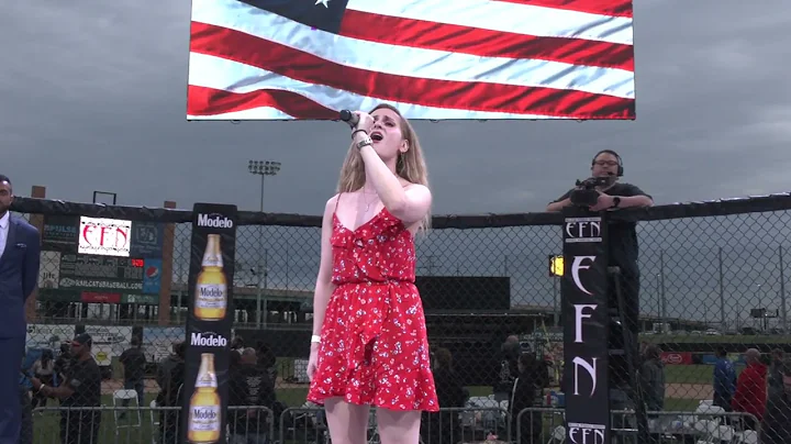 Sierra Hovey sings National Anthem at Elite Fight Night