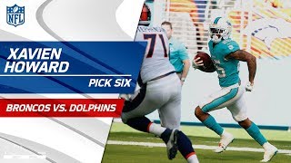 Xavien Howards Sick Pick 6 Off Trevor Siemians P Broncos Vs. Dolphins Nfl Wk 13 Highlights