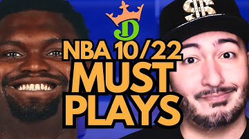 NBA DFS Wednesday 10/22 (DraftKings NBA MUST PLAYS) | NBA DFS Picks