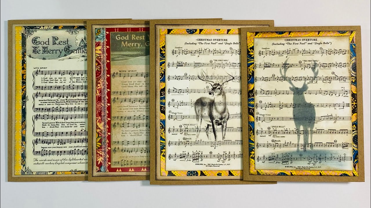 Quick & Easy Handmade Vintage Style Christmas Cards