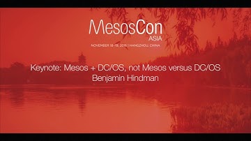 KEYNOTE Mesos + DCOS, Not Mesos versus DCOS