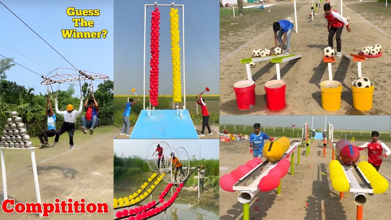 Ultimate Football Showdown and Balloon Popping Event 🤔| Fantastic Compitition 🔥/ Sahil Challenge