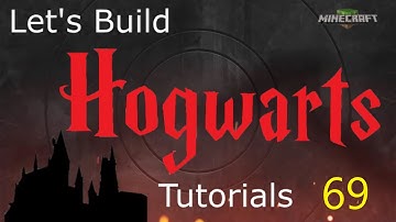 Lets Build Hogwarts in Minecraft Tutorials Part 69. Landscaping
