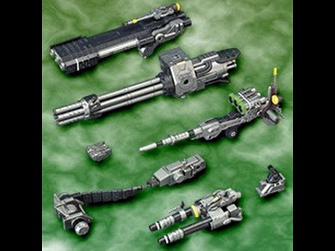 Zoids HMM Customize Parts Beam Gatling Set. - YouTube