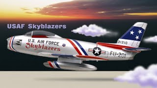 F-86 Sabre USAF Skyblazers JetPower 2025 Highlights - YouTube