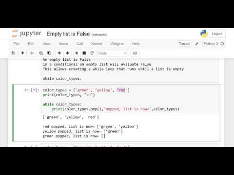 Empty list is False in Python