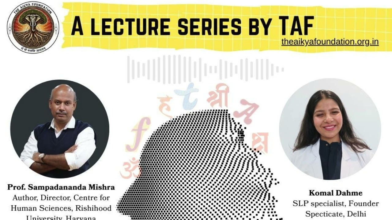 Sanskrit in the World of Speech and Language Therapy