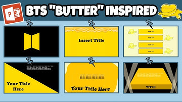 BTS "BUTTER" Inspired PowerPoint Tutorial | FREE PPT Template | Charlz Arts