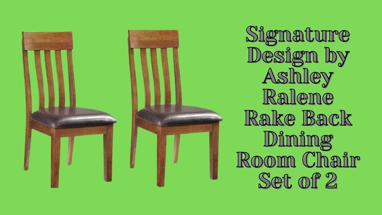 Signature Design by Ashley Ralene Rake Back Dining Room Chair Set of 2