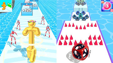 Tall Man Run, Marble Run 3D Satisfying Mobile Games All Levels Gameplay