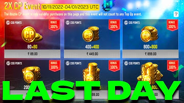 DO NOT MISS!!! 2X CP Event Only 1 Day Left in COD Mobile