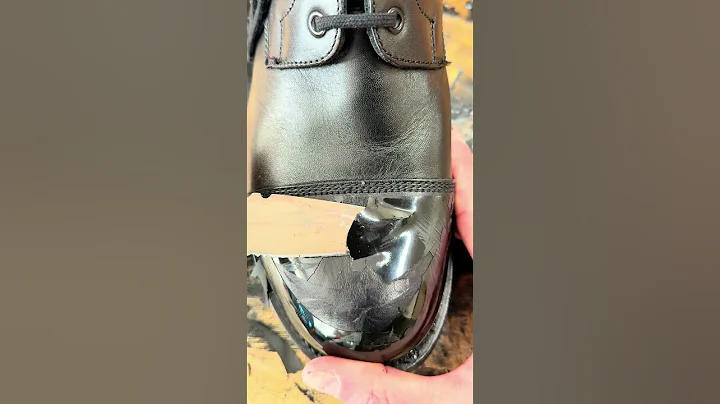ASMR Shoe Repair | Why you don’t paint your Boot  #mirrorshine #restoration #shoecare #asmr