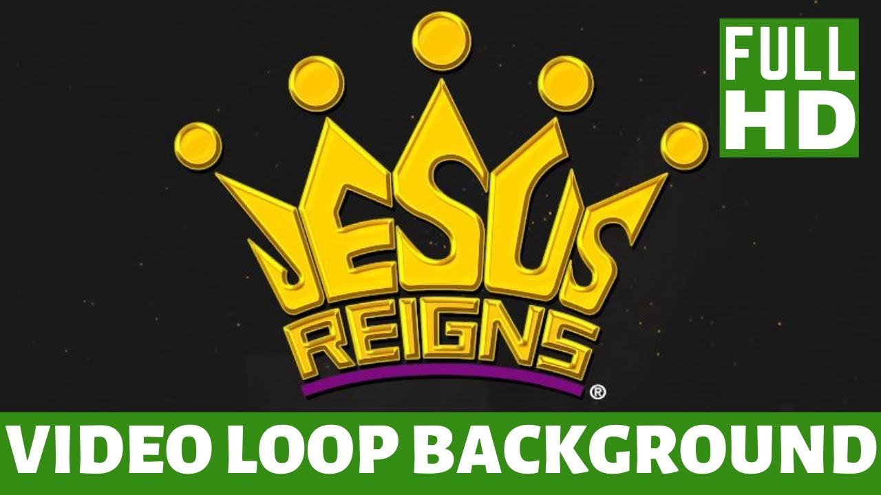 JESUS REIGNS LOGO | Golden Dust Background