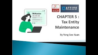 Chapter 5 : AutoCount Tax Entity Maintenance (English)