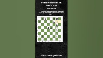 Chess puzzle - Checkmate in 3 - Noble Sacrifice