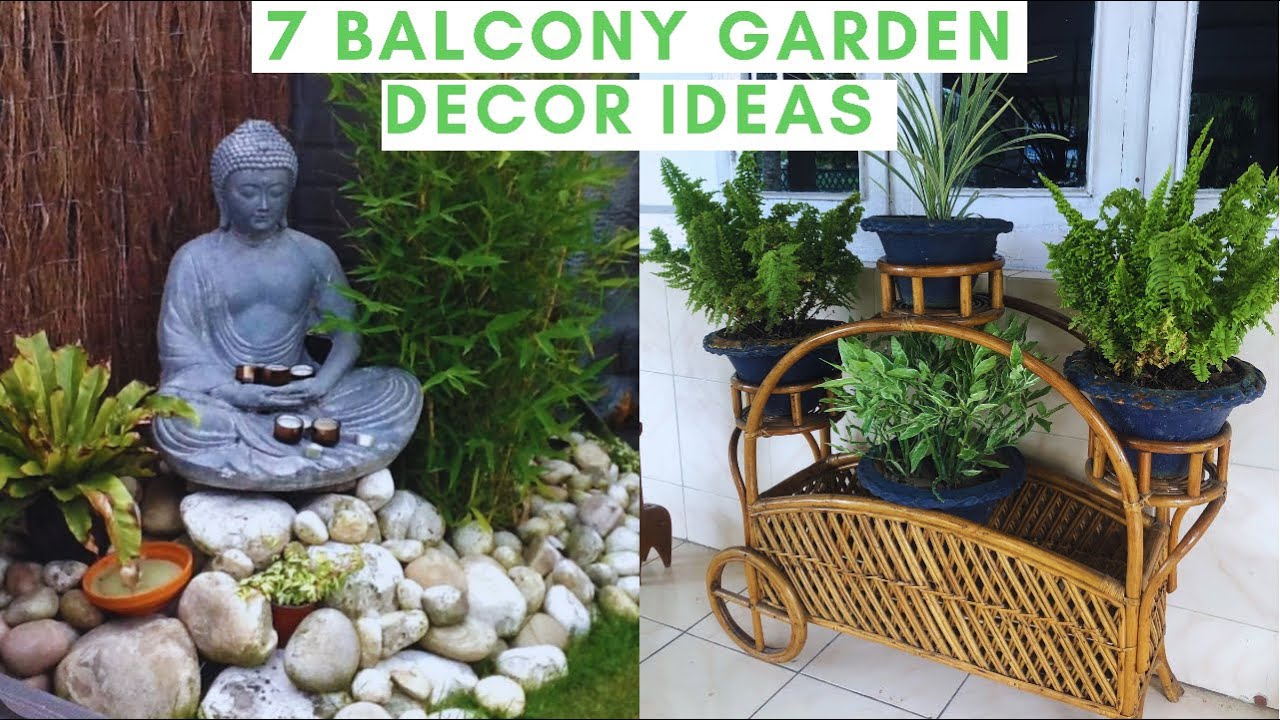 7 Balcony Garden Decoration Ideas /Terrace Decoration/ Indian Home ...