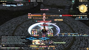 FFXIV HW Warrior dps rotation  1302 dps  2min 48s A8s SSS